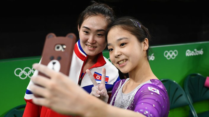 olympics selfie
