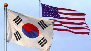 south-korea-usa-flags