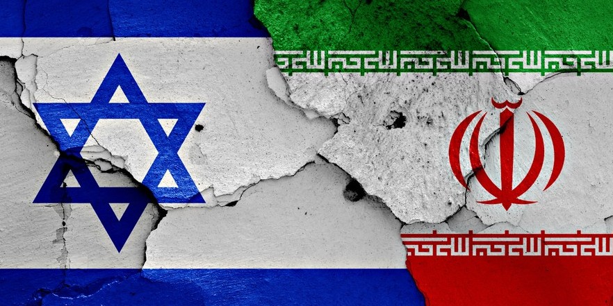 Israel-Iran-Flags