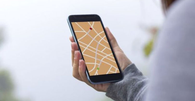 map-in-smart-phone