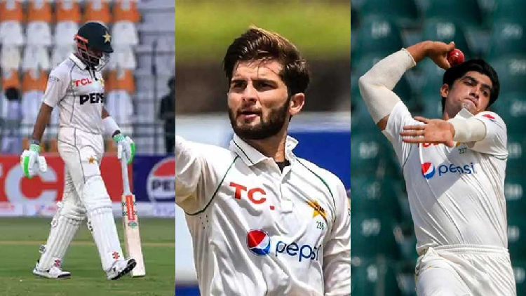 পাকিস্তানের টেস্ট দল থেকে বাদ পড়লেন বাবর-আফ্রিদি-নাসিম