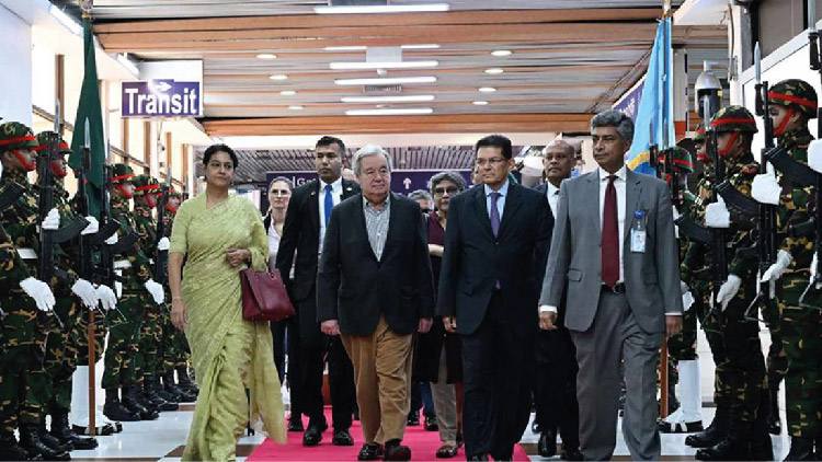 ঢাকা ছাড়লেন জাতিসংঘ মহাসচিব