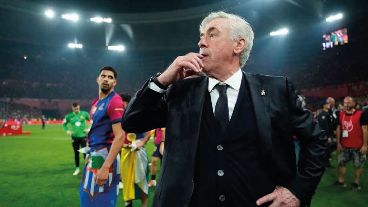 এল ক্লাসিকোর লড়াইকে শিরোপা নির্ধারক মানছেন আনচেলত্তি