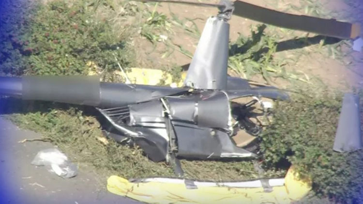 Helicopter crashes in UK