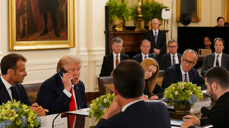 ইউরোপীয় নেতাদের সঙ্গে আলোচনা থামিয়ে পুতিনকে ট্রাম্পের ফোন