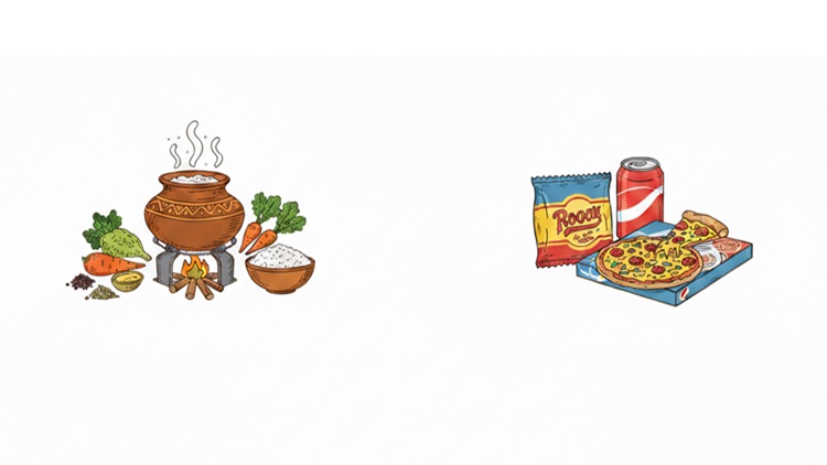 instant food vs traditional food 