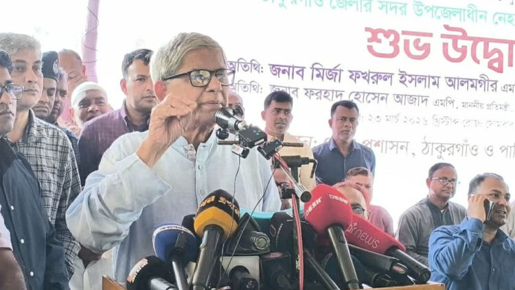 স্থানীয় সরকার, পল্লী উন্নয়ন ও সমবায় মন্ত্রণালয়ের মন্ত্রী মির্জা ফখরুল ইসলাম আলমগীর