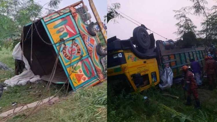 Truck-Overturned