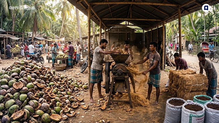 নারিকেলের ছোবড়া